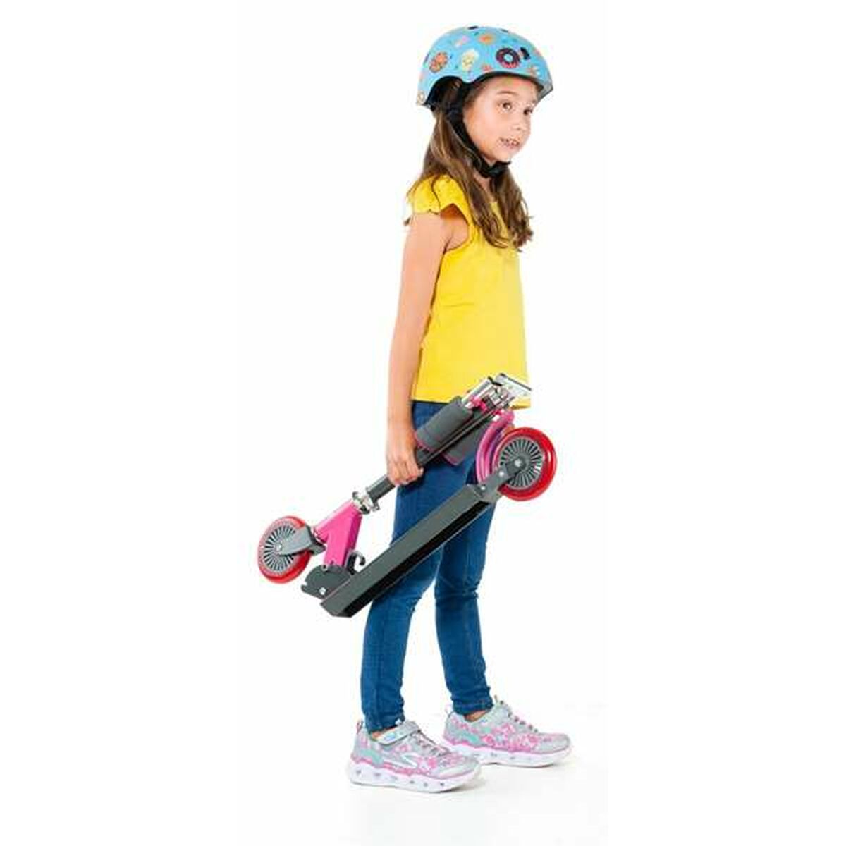 Monopattino Moltó Rosa Metallo Plastica 72-77 cm